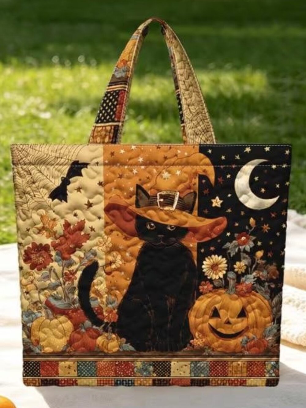 QUILTED HALLOWEEN TOTE